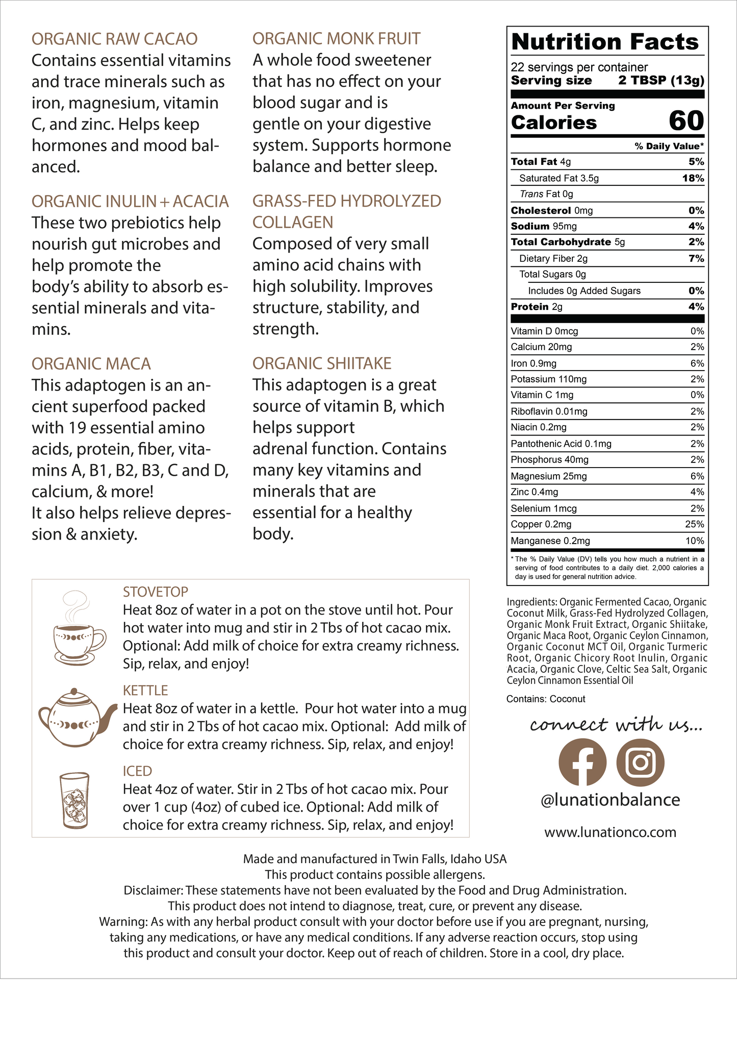 Cinnamon + Clove | Ovulatory Phase 3 | Hormone Hot Chocolate