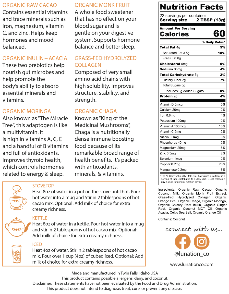 Orange + Ginger | Follicular Phase 2 | Hormone Hot Chocolate